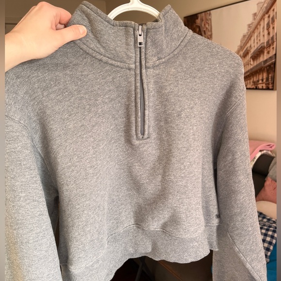 TNA Crop Half-Zip Cozy Sweat Fleece - Picture 2 of 5